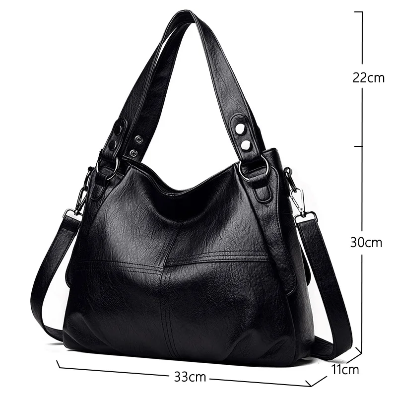 2024 Trend Large Capacity Genuine Tote Shoulder Bags Fashion Top-Handle Bag High Quality Leather Sac Casual Design Handbag Purse