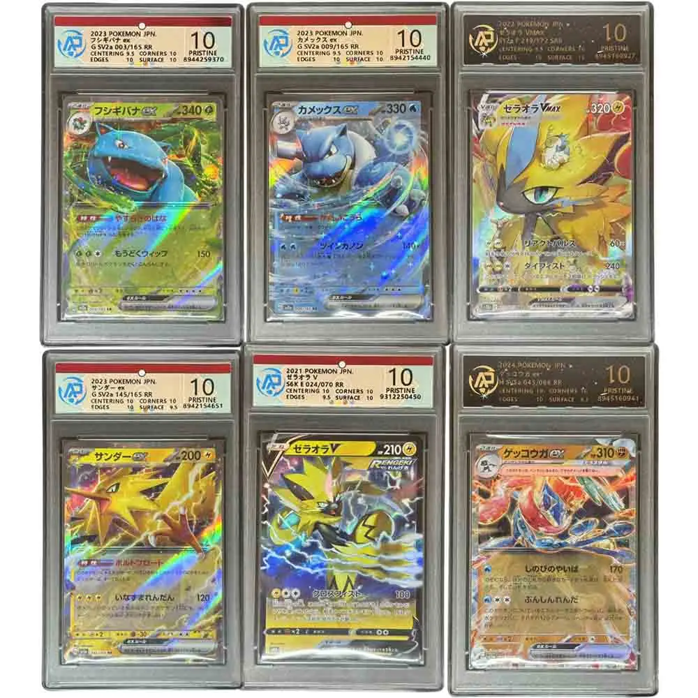 Pokemon Ptcg Japanese Version Rating Card Sylveon Zeraora Arcanine Blastoise Anime Game Characters Collection Card Toys Gifts