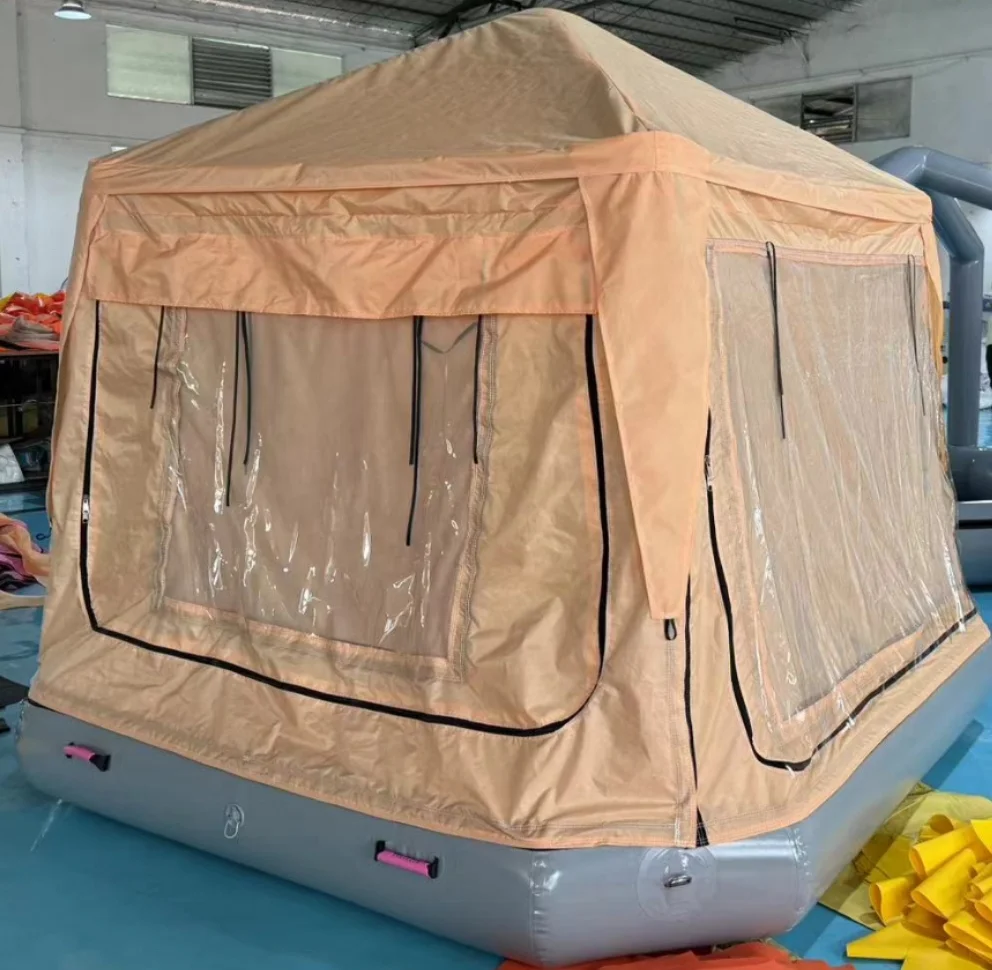 

Небольшая водная палатка для кемпинга, надувной дом, лодка, плавающая палатка для водных занятий, новинка