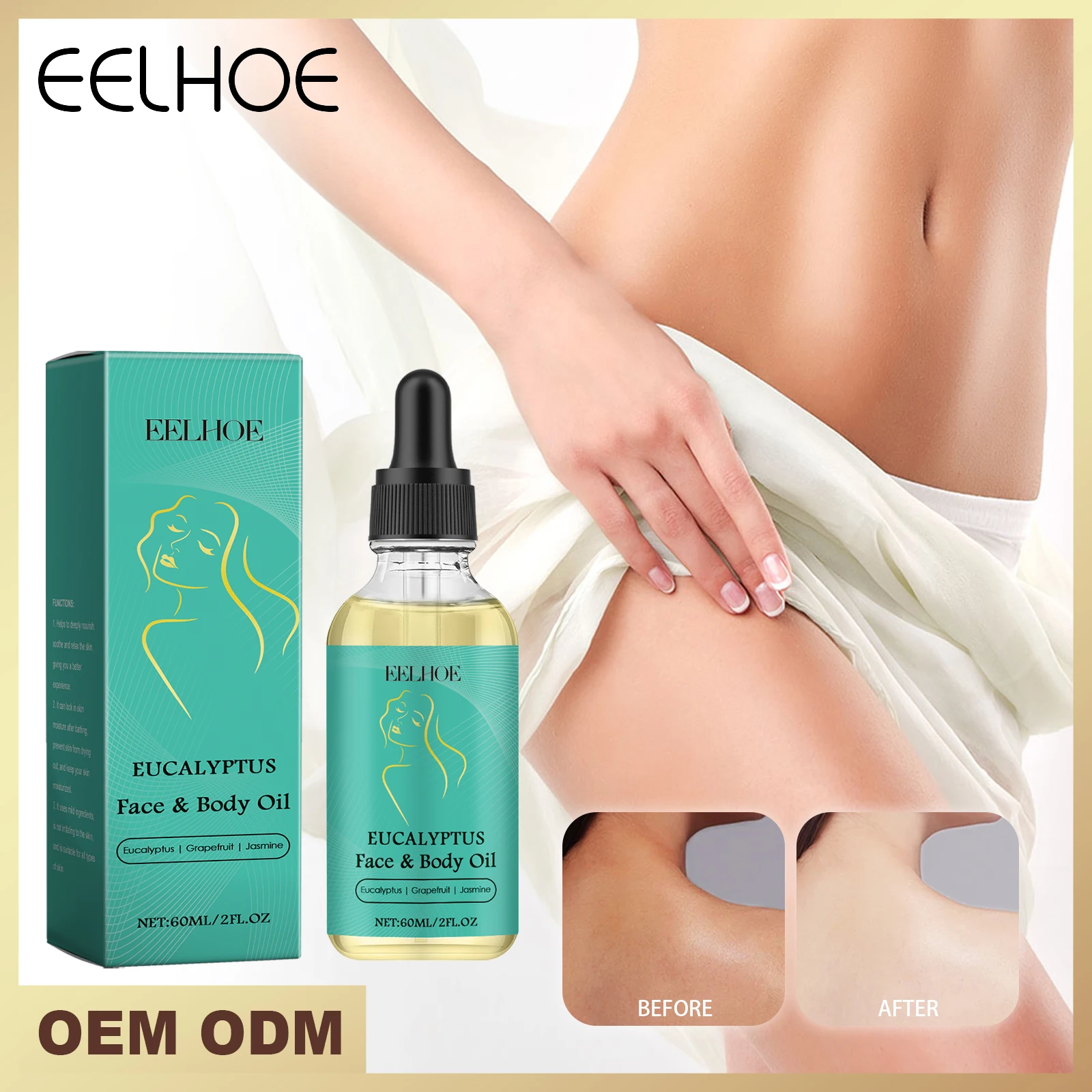 

Body Nourishing Oil - Deep Moisturizing, Smooth Skin & Enhance Radiance With Eucalyptus, Grapefruit & Jasmine