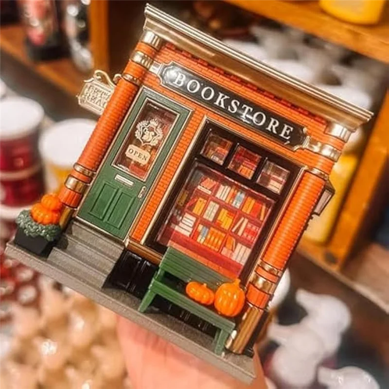 AAAN-Flower Night Light Bookstore Wallflower Projector Nightlight Book-themed Projection Room Decor