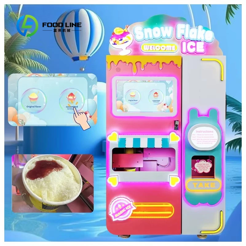 Customized Cost Effective High Profit Snowflake Ice Vending Machine Commercial Dessert Equipment For Business Use