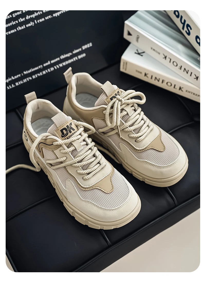 Herrenschuhe mit breiter Zehenbox, leichte Outdoor-Laufschuhe, rutschfeste, weiche, modische Herrenschuhe – Detail 6
