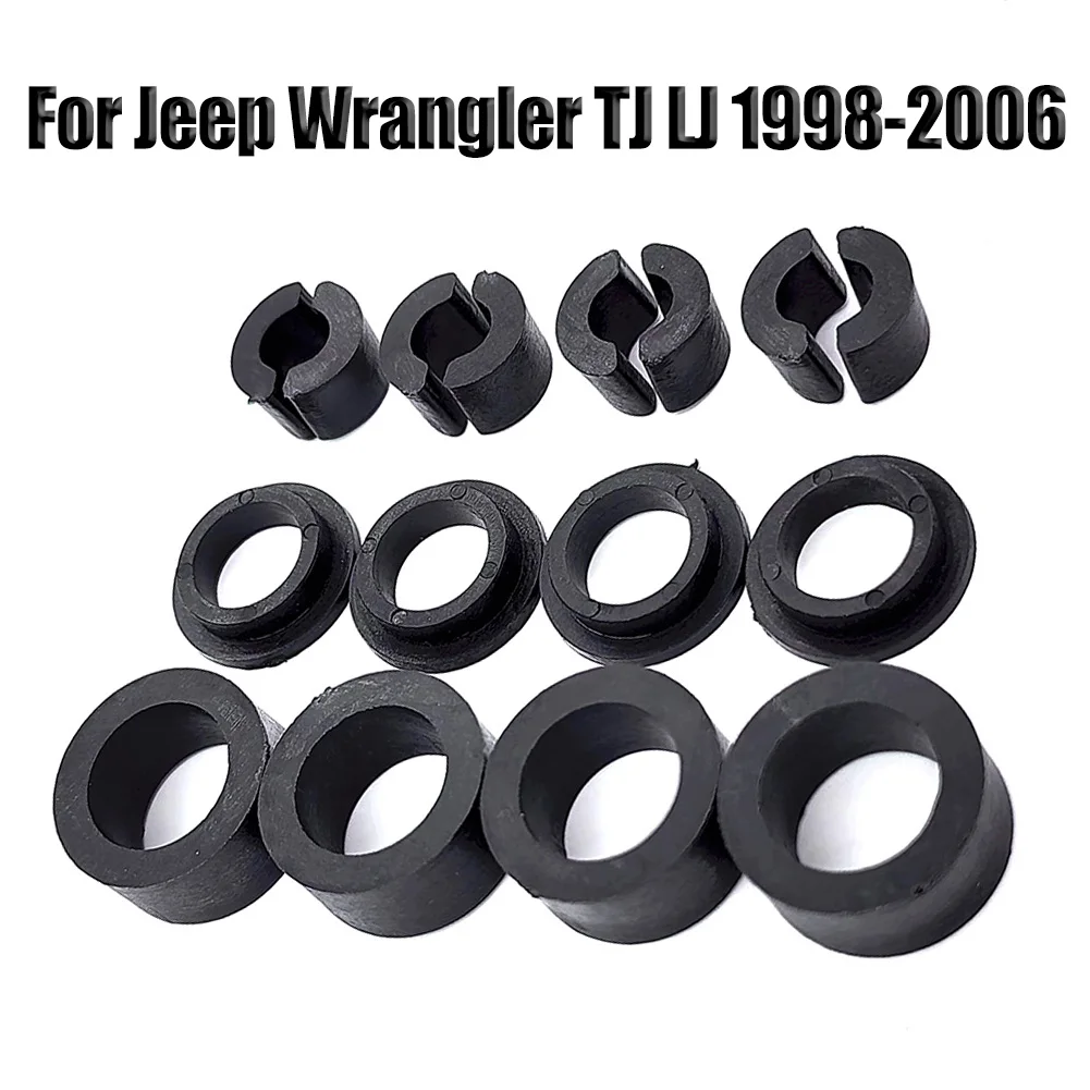 12PCS Front Seat Support Bushings For Jeep Wrangler TJ LJ 1998-2006 Front Seat Sliding Bushing Seat Fixing Device