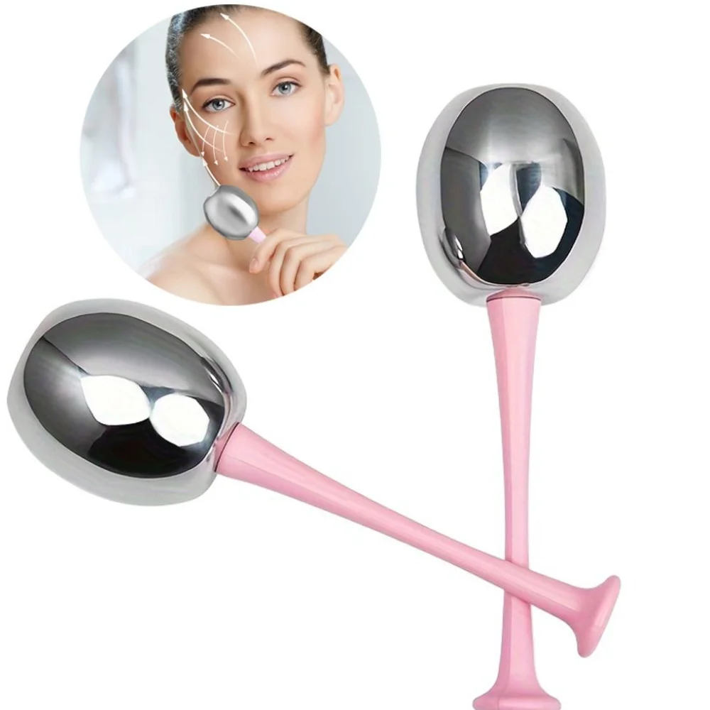 

High Quality Stainless Steel Ice Globes for Face Puffiness Relief Portable Facial Ice Globes Cryo Facial Globes Beauty Routine