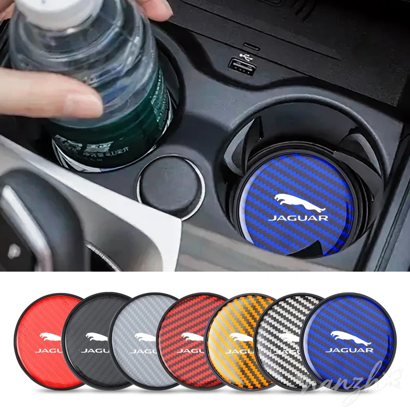 Almohadilla antideslizante Universal para taza de agua de General Motors, 2 uds., para Jaguar XEL E-PACE 2019, para Jaguar XE E-Pace XF XJ C-X16 V12 XJL F-TYPE