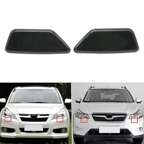 Imagen 1 del producto 2 uds para Subaru Legacy 2010-2014 XV 2012-2015 faro de coche limpieza lavadora boquilla de pulverización tapa de cubierta de chorro