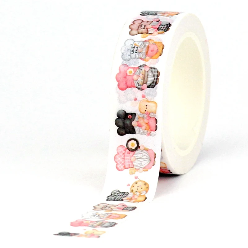 2023 NEW 1PC. 10M Decorative Food Baking Gnomes Washi Tape for Scrapbooking Craft Journal Adhesive Masking Tape Cute Stationery