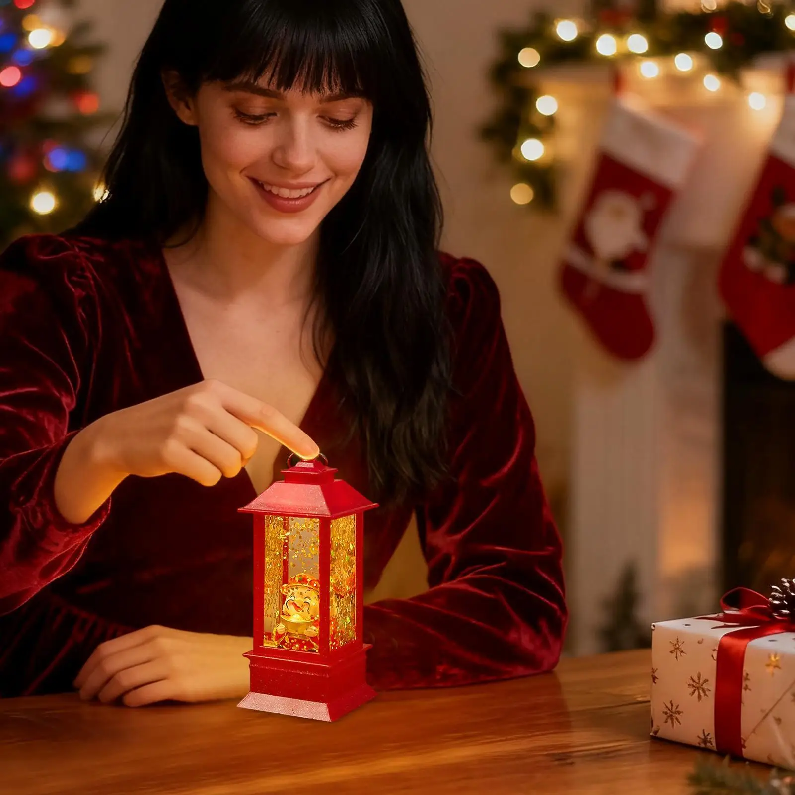 

Новогодние светодиодные фонари God Of Wealth Настольный декор Светодиодная прикроватная лампа для детей, подростков, взрослых, арендаров, украшения дома, гостиной