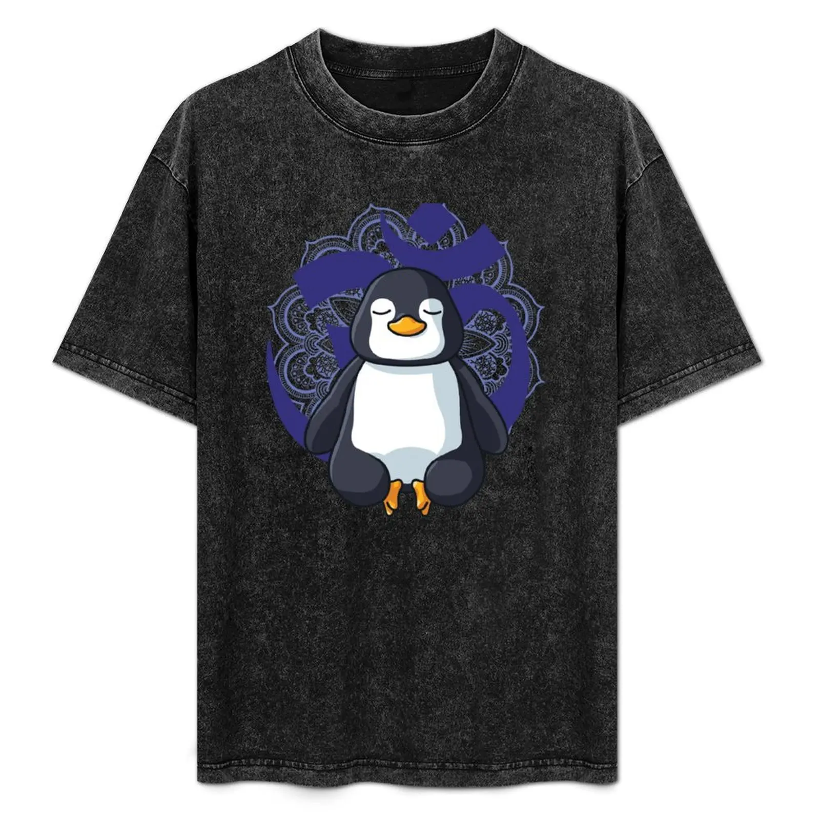 

Funny Meditating Penguin Yoga Lover Women T-Shirt Moisture Wicking Quick Dry Tee
