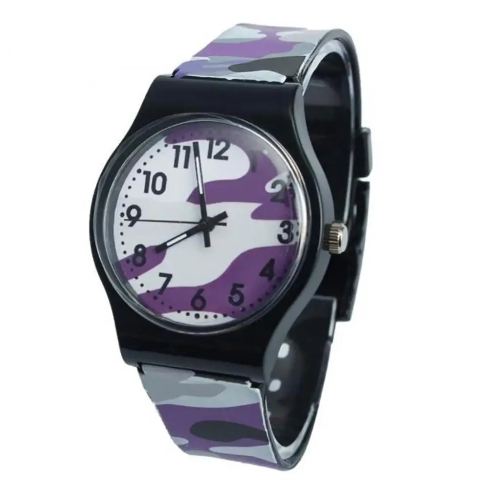 

Casual Children Kids Round Dial Plastic Strap Analog Quartz Wrist Watch Gift