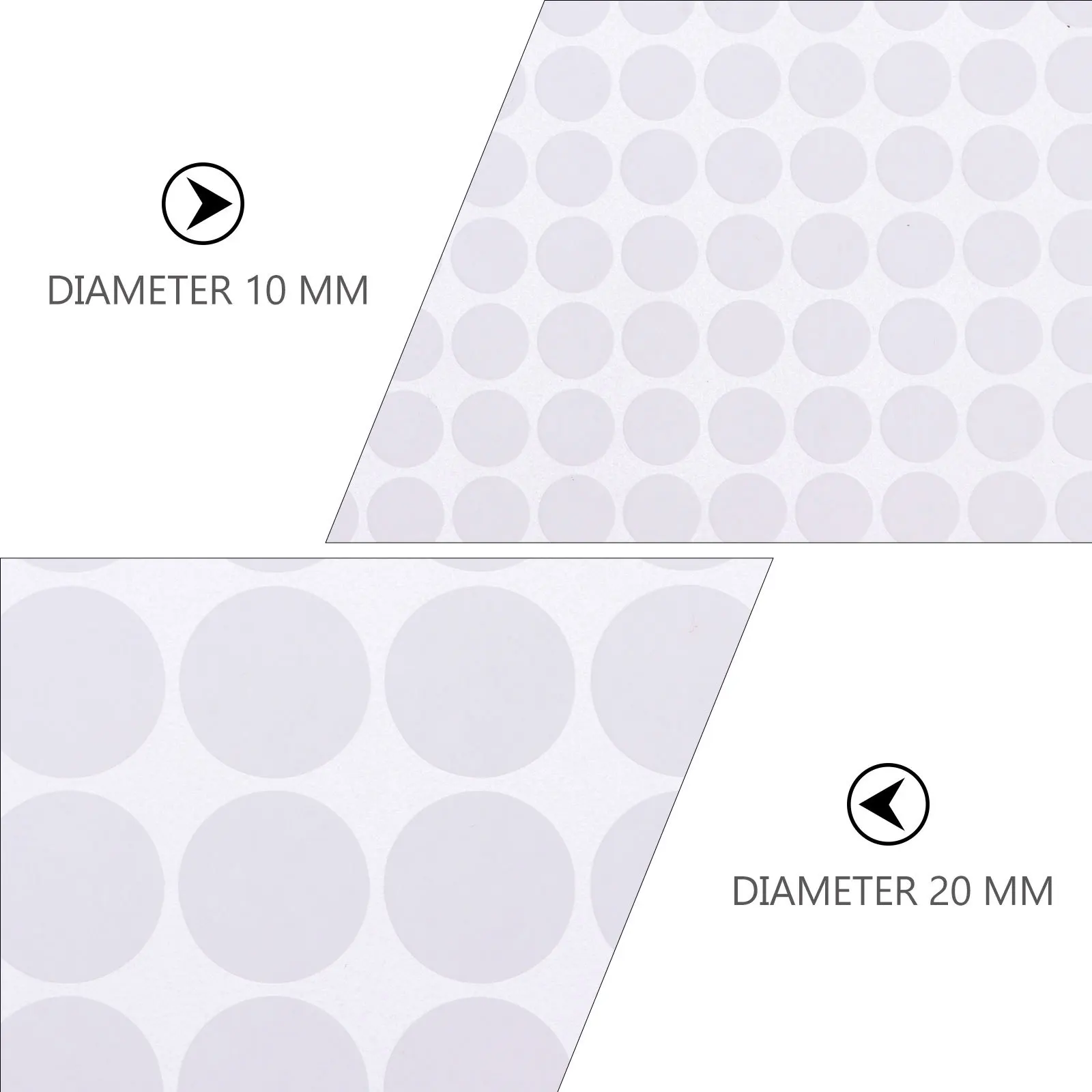 

20 Sheets Dual Adhesive Mounts Round No Residue Removable for Home Office DIY Projects Art Supplies