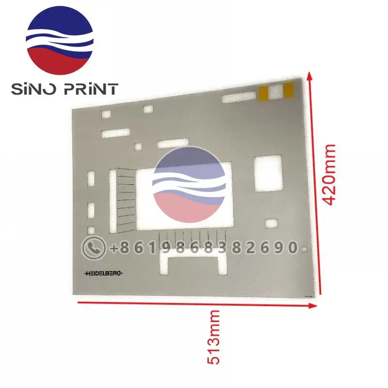 10.101.9299 Control Panel Film For Heidelberg Printing Machine Spare Parts Control Panel Touch-sensitive Screen Layout