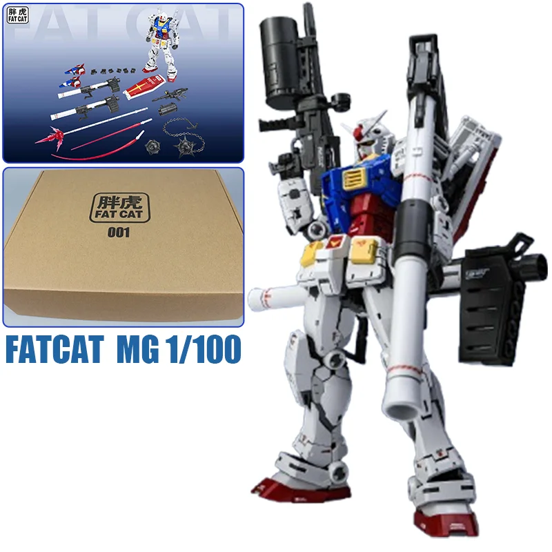 

FATCAT RX-78-2 MG 1/100 RG 1/144 2.0 Enlarged Version Assembly Model Kit Plastic Action Figure Collectible Toy Gift