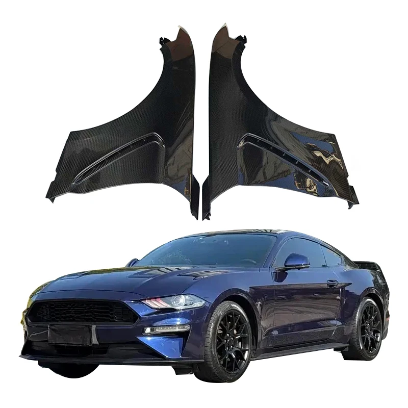 

Custom Black Real Carbon Fiber Front Side Fenders, Vehicle Modified Body Kit Accessory