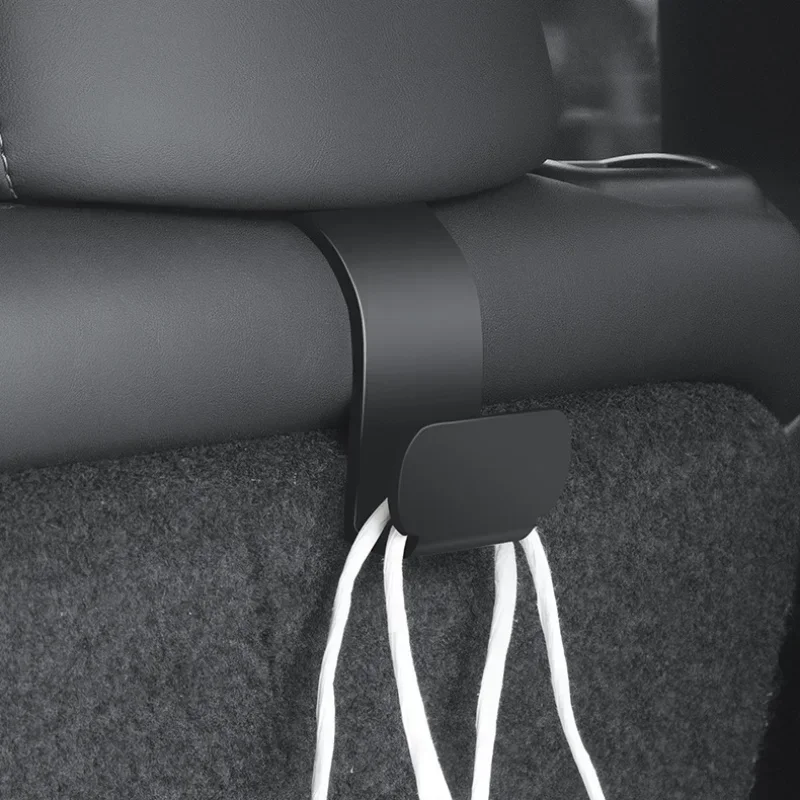 2pcs Rear Headrest Hook for Tesla Model Y Organizer Center Console Head Rest Storage Accessories Bag Umbrella Trunk Hanger