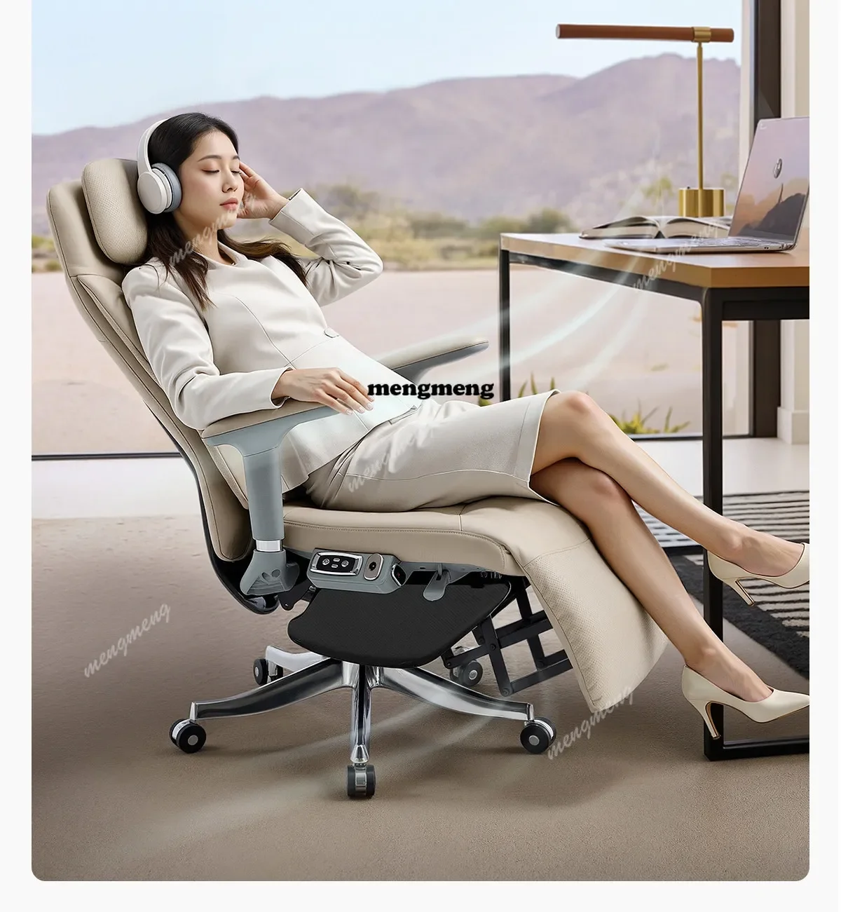 High quality V8 electric boss chair comfortable massage recliner business office leather home office sofa chair