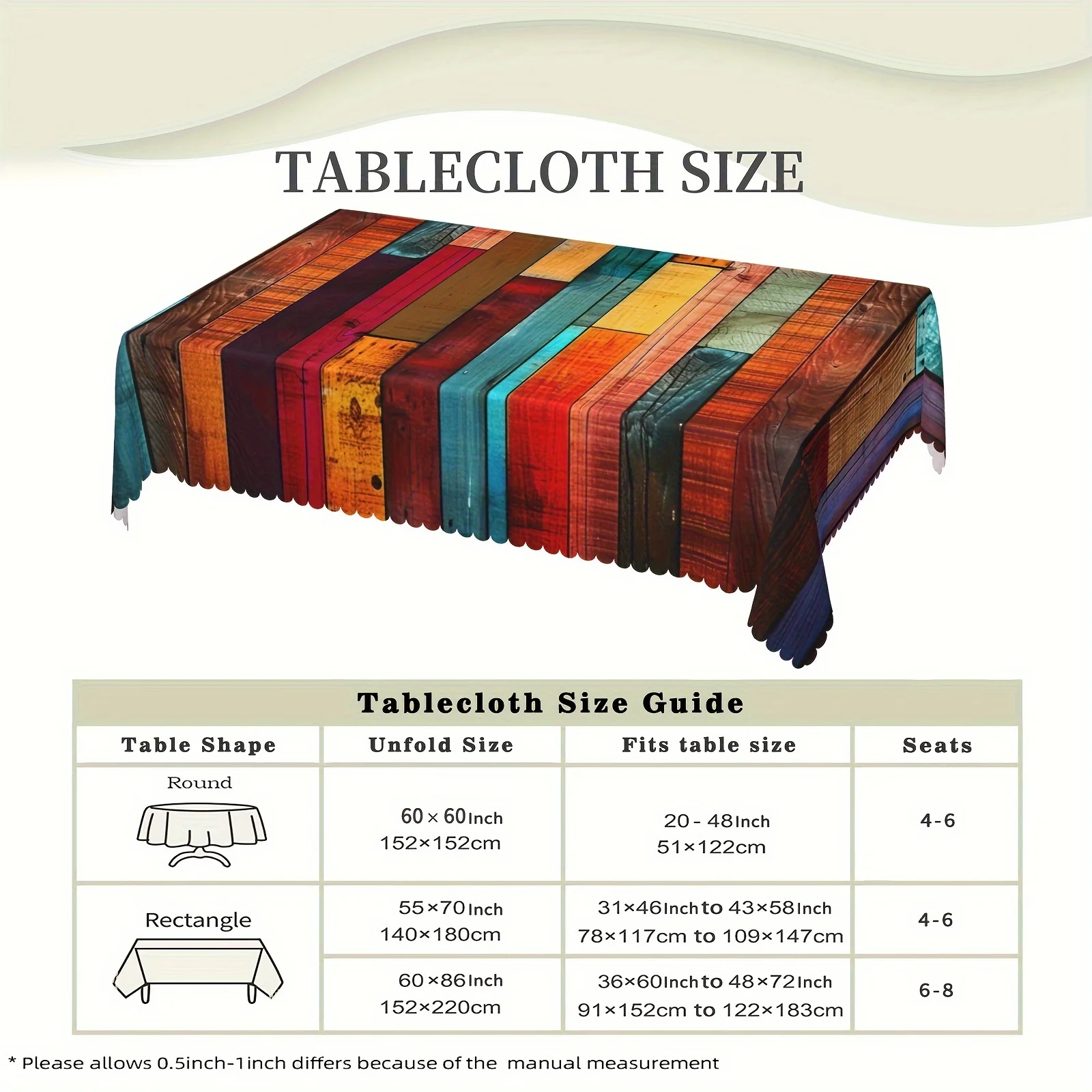 خمر الخشب الحبوب طباعة مفرش المائدة عطلة ديكور حفلات مزرعة الرجعية ريفي سياج مستطيل مفارش طاولة ديكور للطاولات المطبخ