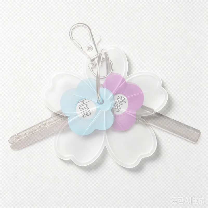 10Pcs Flower-Shaped Silicone Keycap Durable Key Protection Covers Easy-To-Install Keychain Organizer Random Color