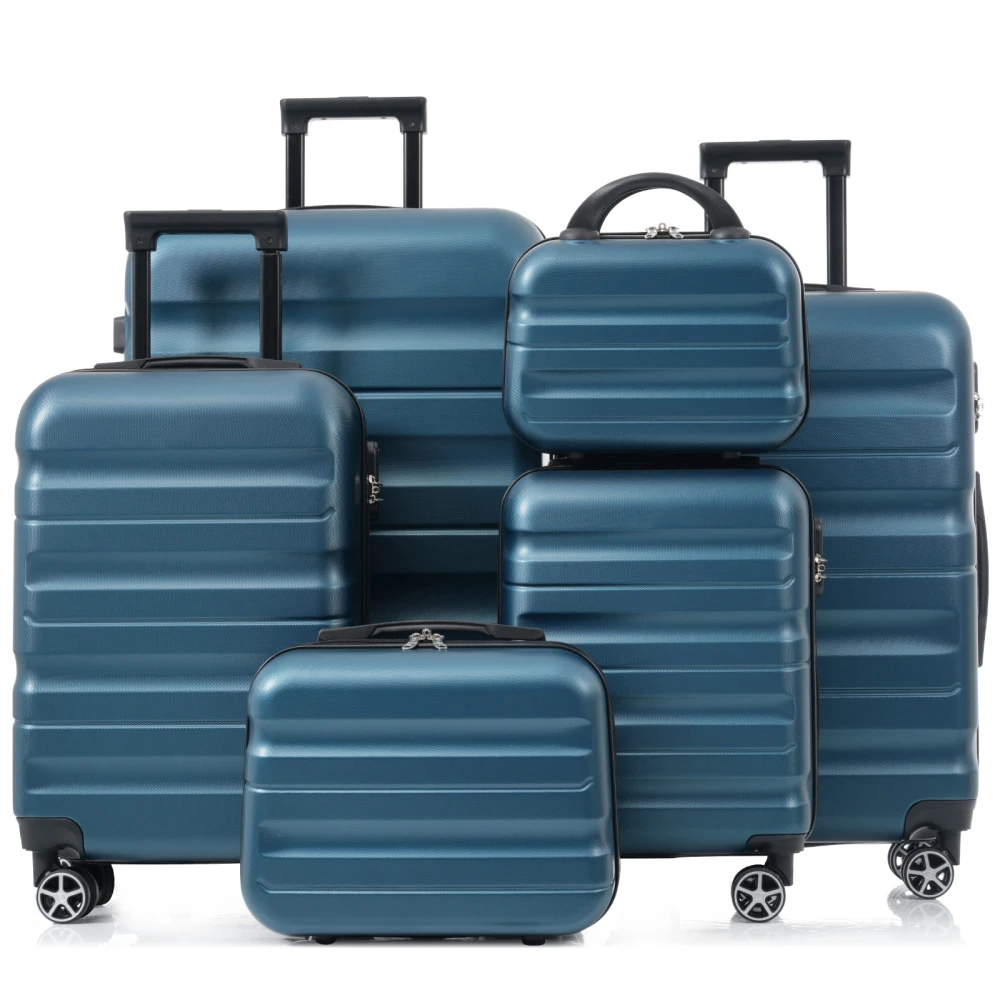 Luggage Wheel Replacement - Set Koper 6-Piece ABS Hardshell -