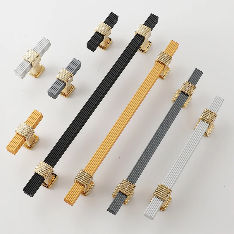 Nordic Long Bar Drawer Handles Wine Wardrobe Cabinet Door Handles Dresser Knobs Kitchen Shoe Door Pulls For Furniture Accessrios