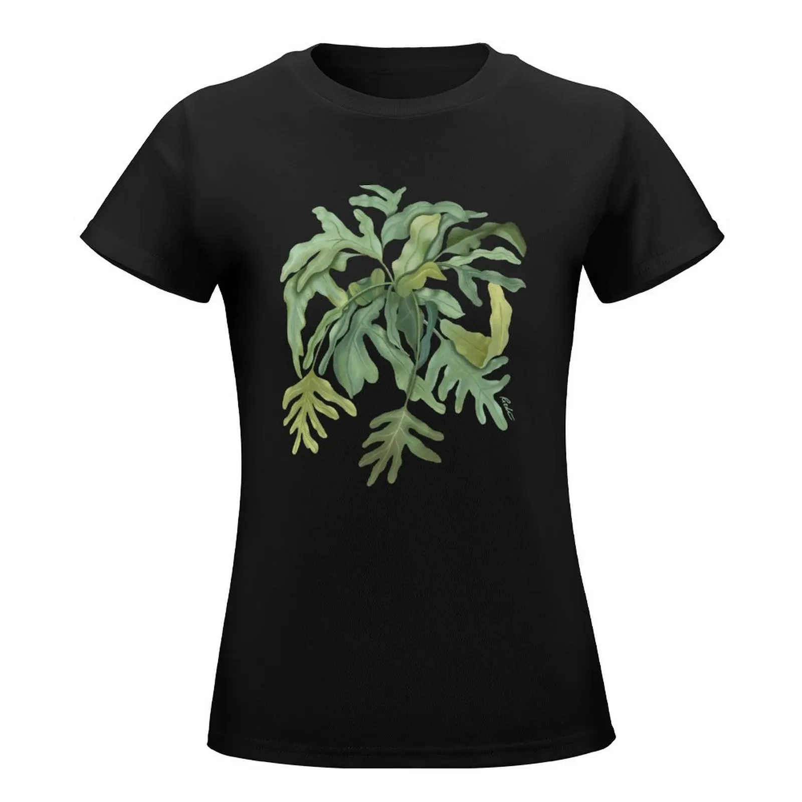 Kangaroo Paw Fern T-Shirt female Female clothing t-shirts for Women cotton