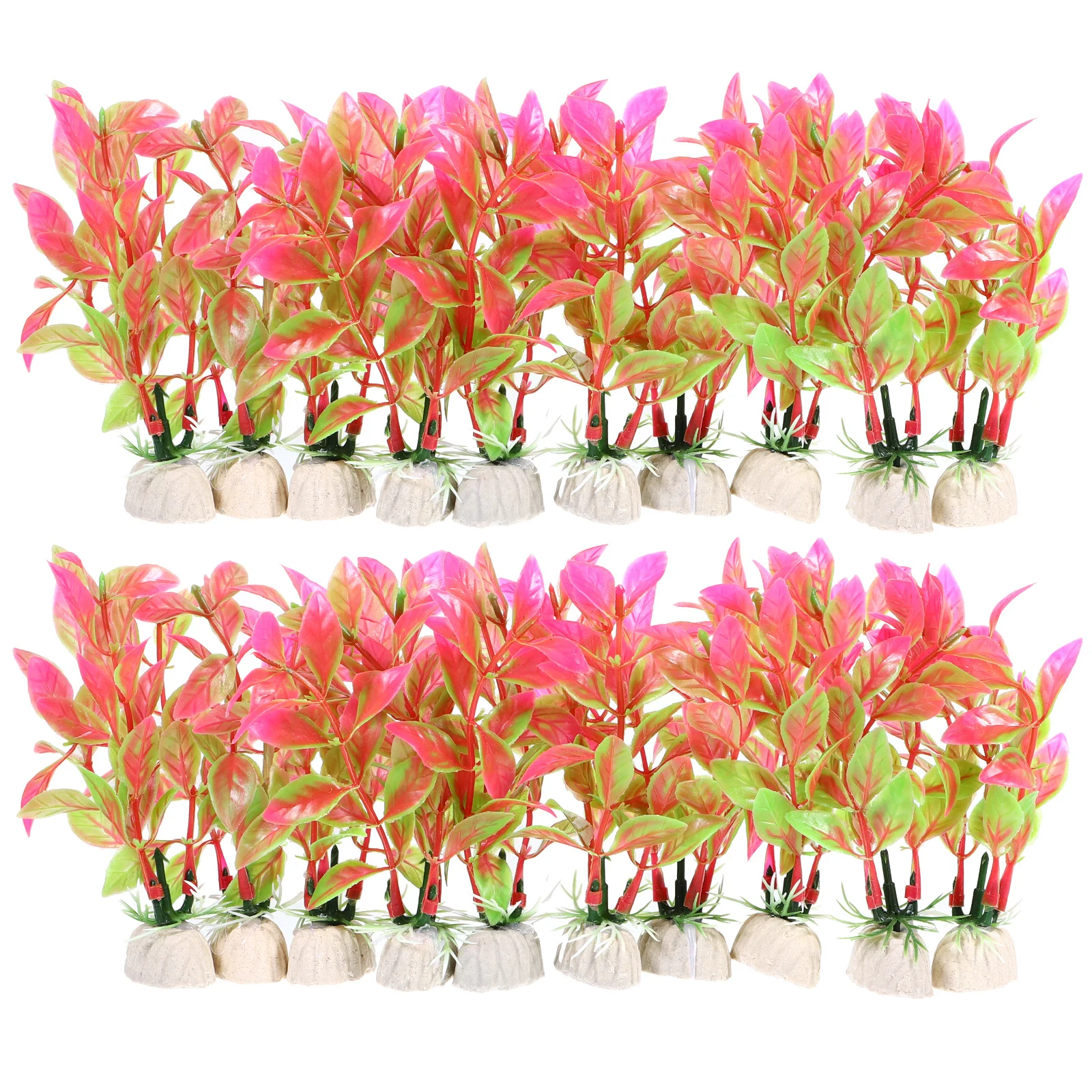 

20pcs Artificial Aquarium Plants For Fish Tank Fake Plants Landscape Decoration Plastic Aquatic Plant Decorations Pet Supplies