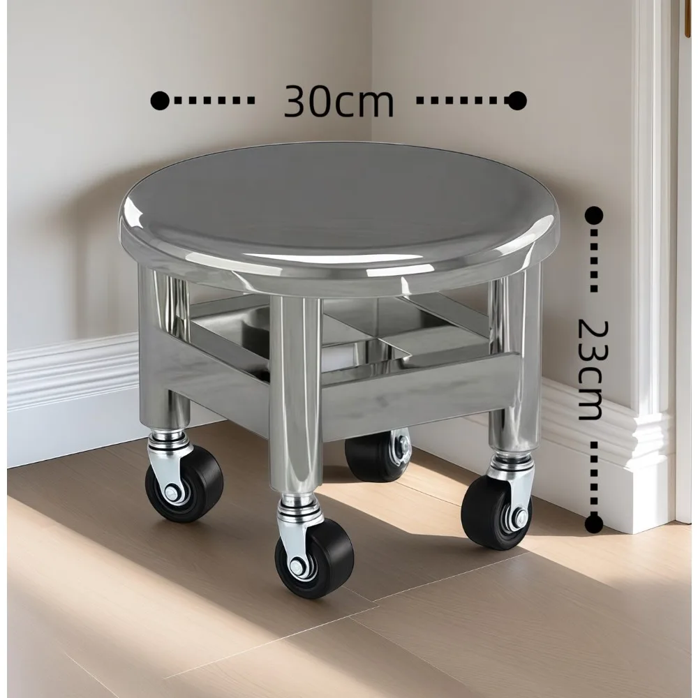 Picture 7: Universal wheel low stool stool with wheel household with baby round stool beautiful seam