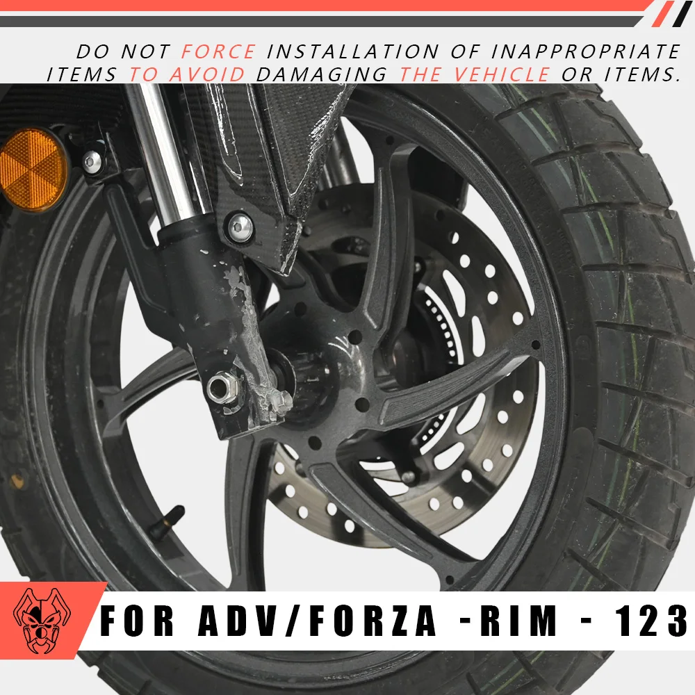 

MTKRACING For HONDA FORZA/ADV350 2022-2025 Motorcycle front and rear wheel hub front rear aluminum wheel steel rings