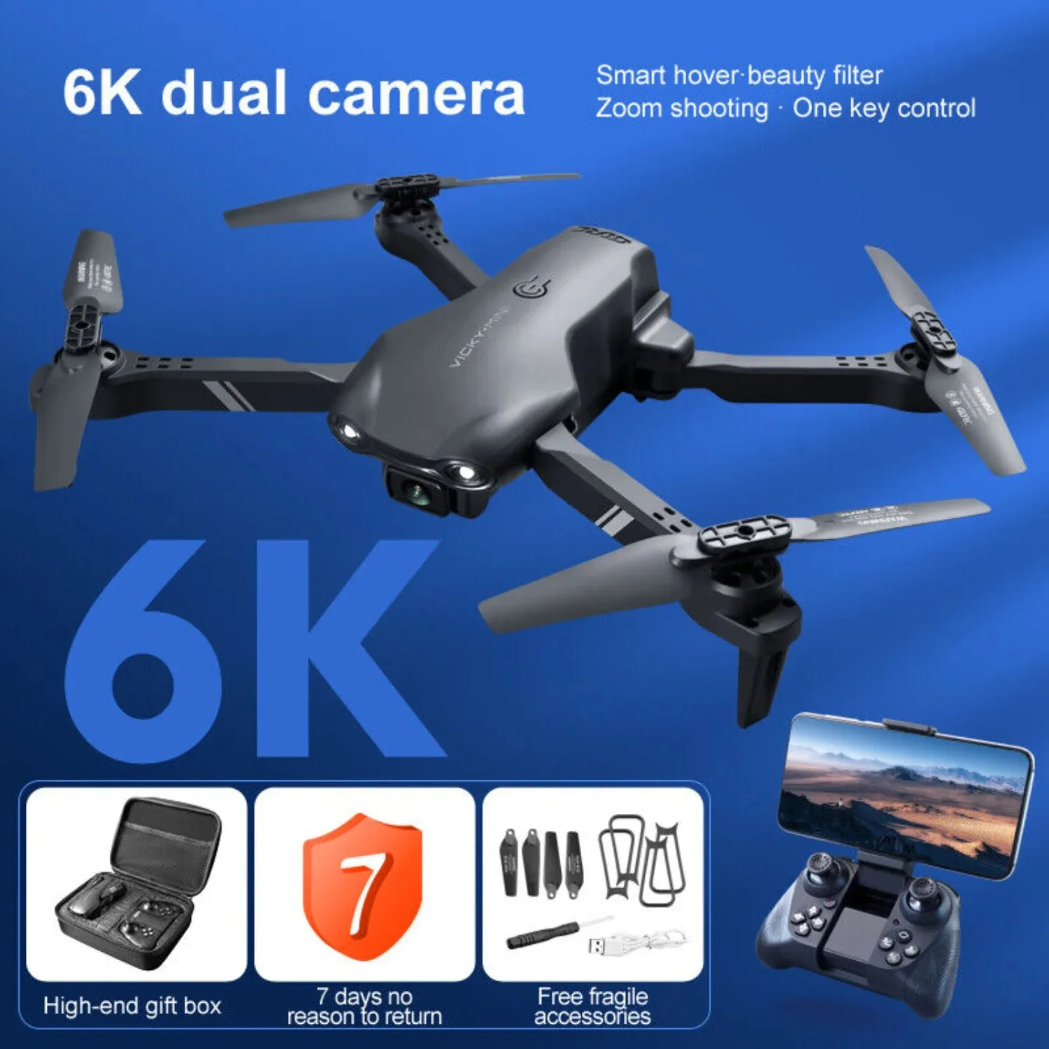 

Дрон V13 Pro 4K профессиональный, 5G GPS, HD, с двойной камерой, для фотосъемки, бесщеточный, складной квадрокоптер, радиоуправляемый, дальность 1.2 км, игрушка-дрон