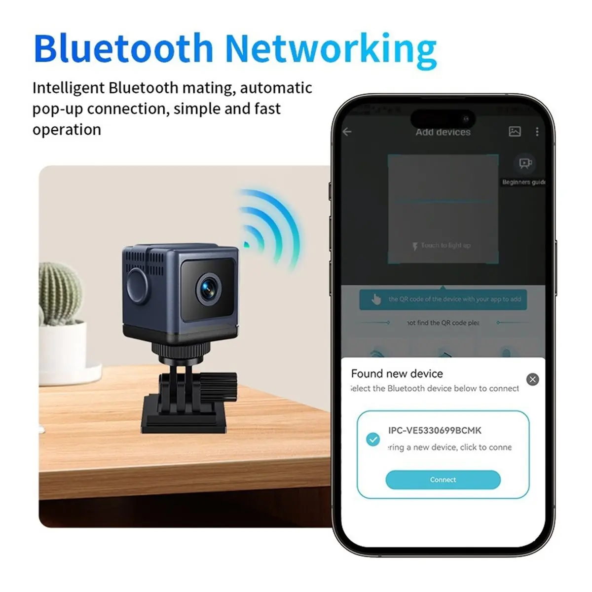 

(BAAY) Камера видеонаблюдения, беспроводная внутренняя камера Wi-Fi 2,4 ГГц, с функцией обнаружения движения, для домашнего наблюдения за детьми, домашними животными, нянями