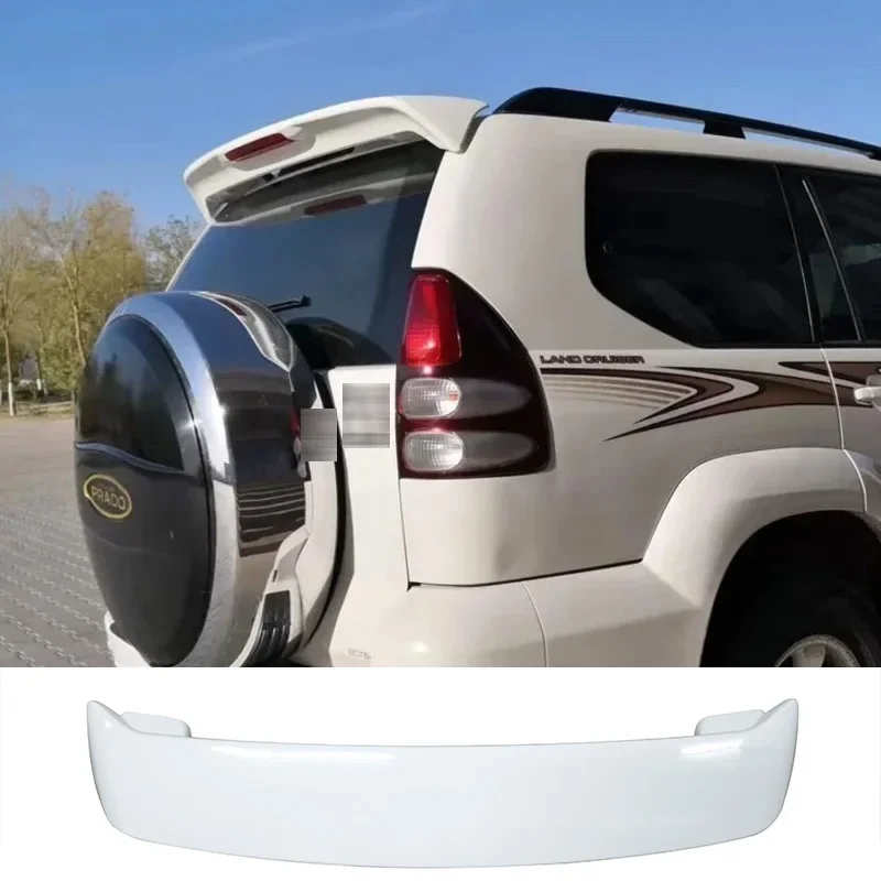 Black Spoiler for Toyota Land Cruiser Prado FJ120 4000 2003-2009 ABS Material Car Rear Wing