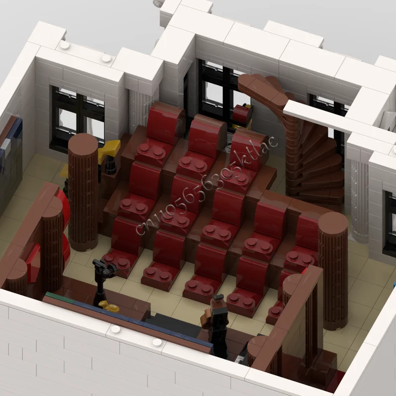 3582 Moc シティアーキテクチャシリーズクラシックホワイトビルディングブロック DIY セット組立ビルディングブロックおもちゃ子供のクリスマスギフト