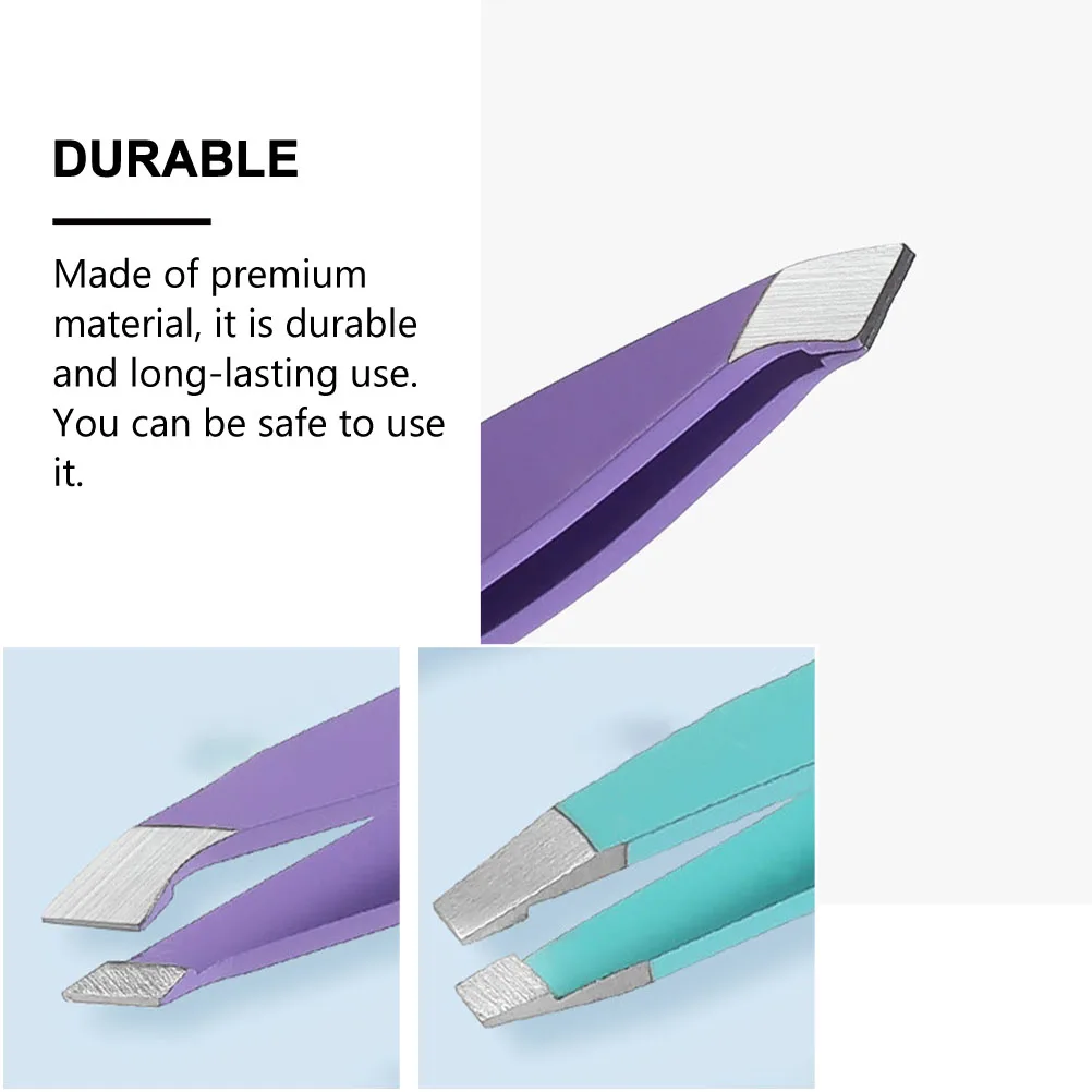 

1 Set Tweezers Stainless Steel Beauty Tool Brow Grooming Clamp Salon Eyebrow Trimmer Hair Removal Eyebrow Makeup Supplies Small