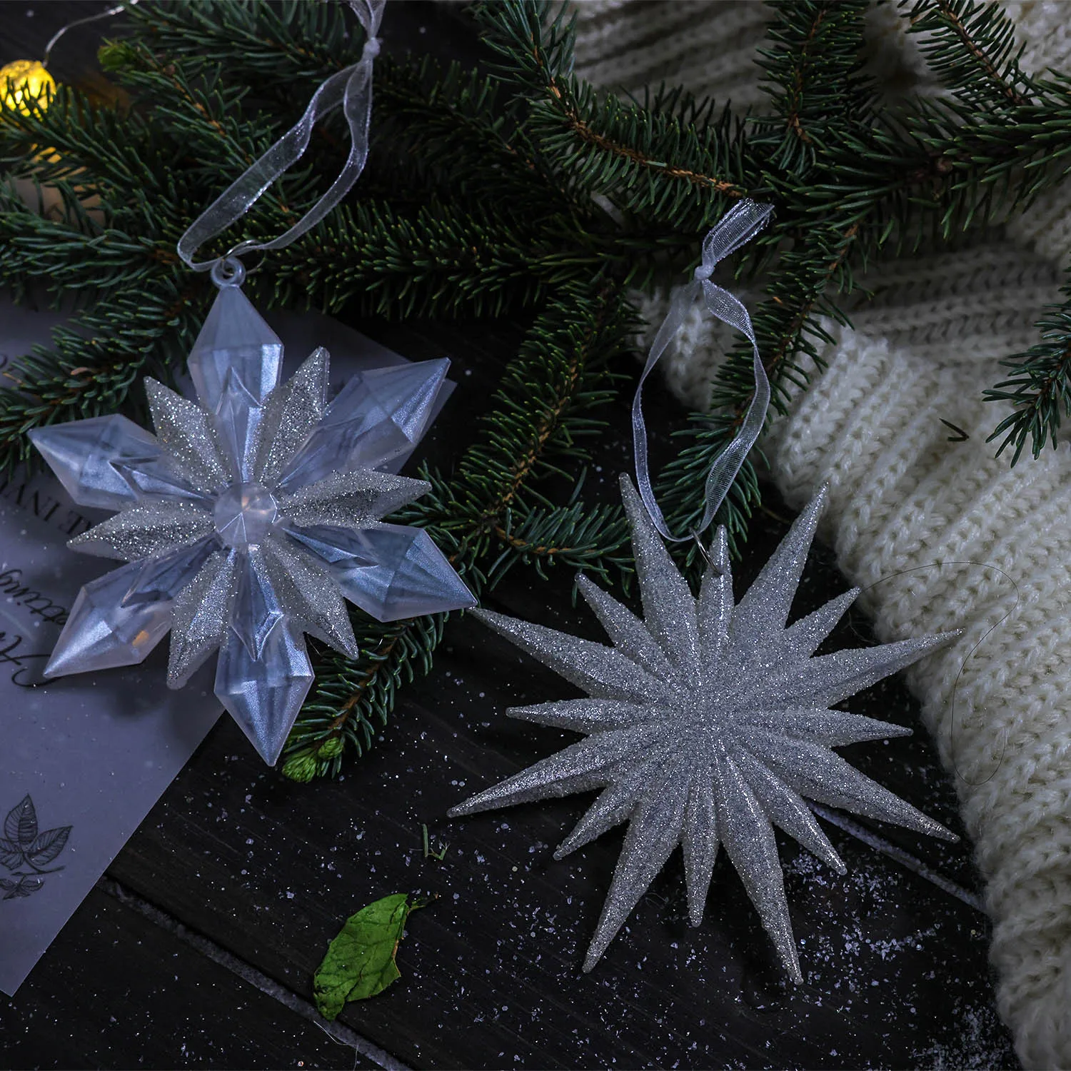 Christmas White Elk Snowflake Bell Star Pendant Christmas Tree Ornaments Christmas Decorations For Home Xmas Navidad New Year