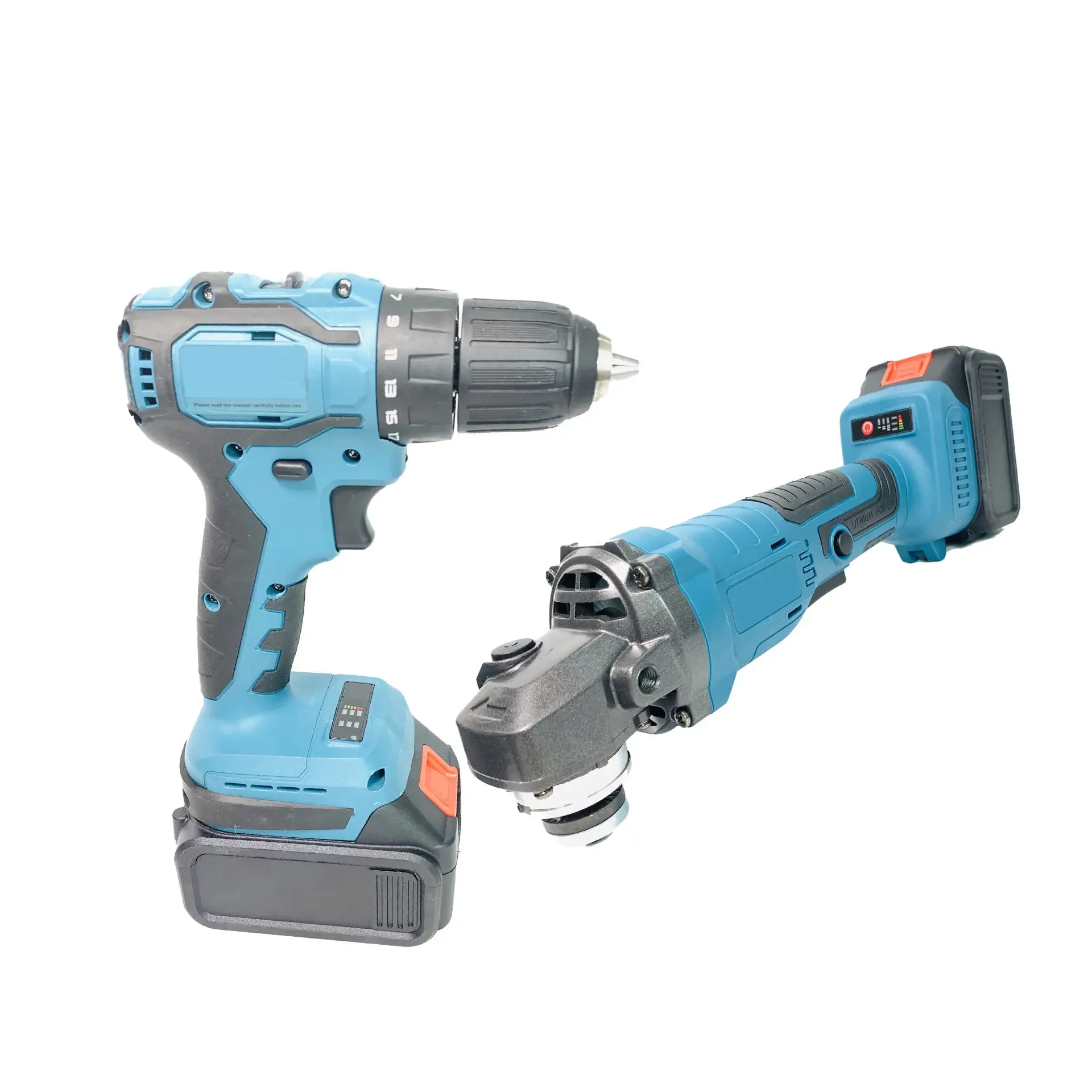 Large Capacity 3000mAh Cordless Angle Grinder Electric Tool Set Brushless Li-ion Drill Electric Angle Grinder Power Tool Set