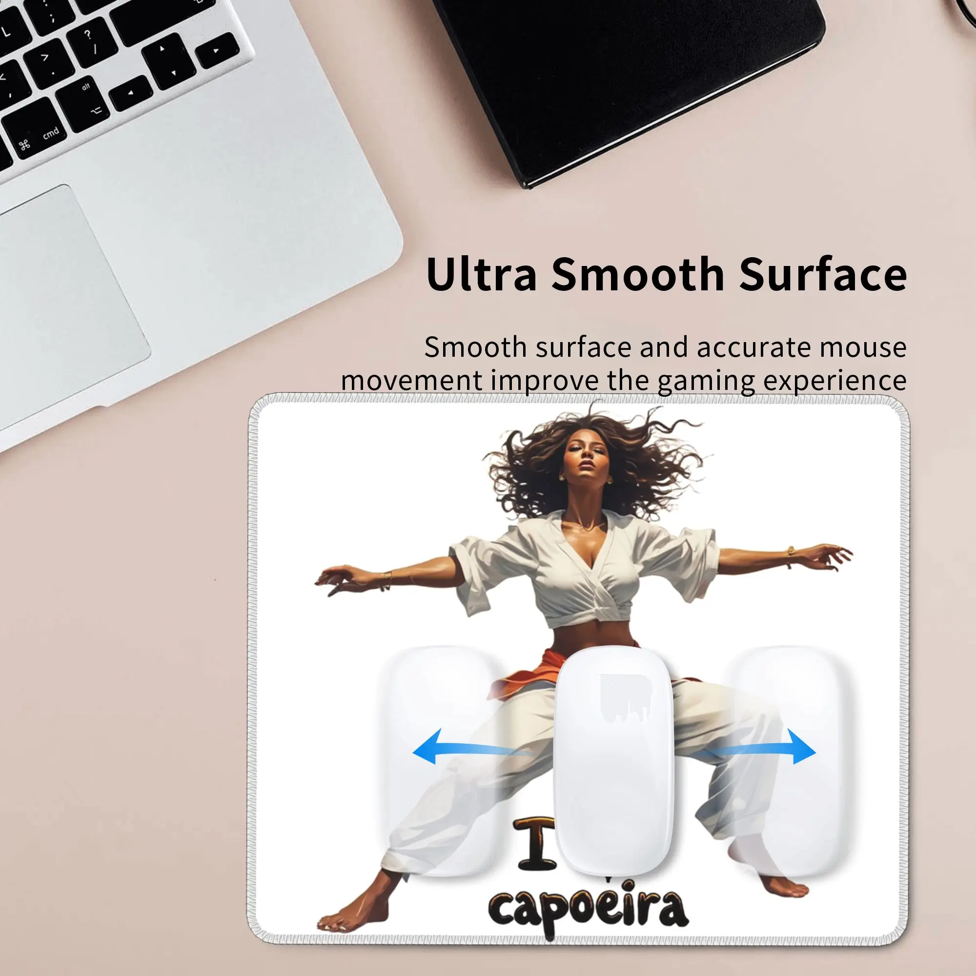 Dynamic Capoeira Art I Love Capoeira Mouse Pad Computer Keyboard Mouse Mat Gamer Laptop Desk Mat Office Accessories Table Mats