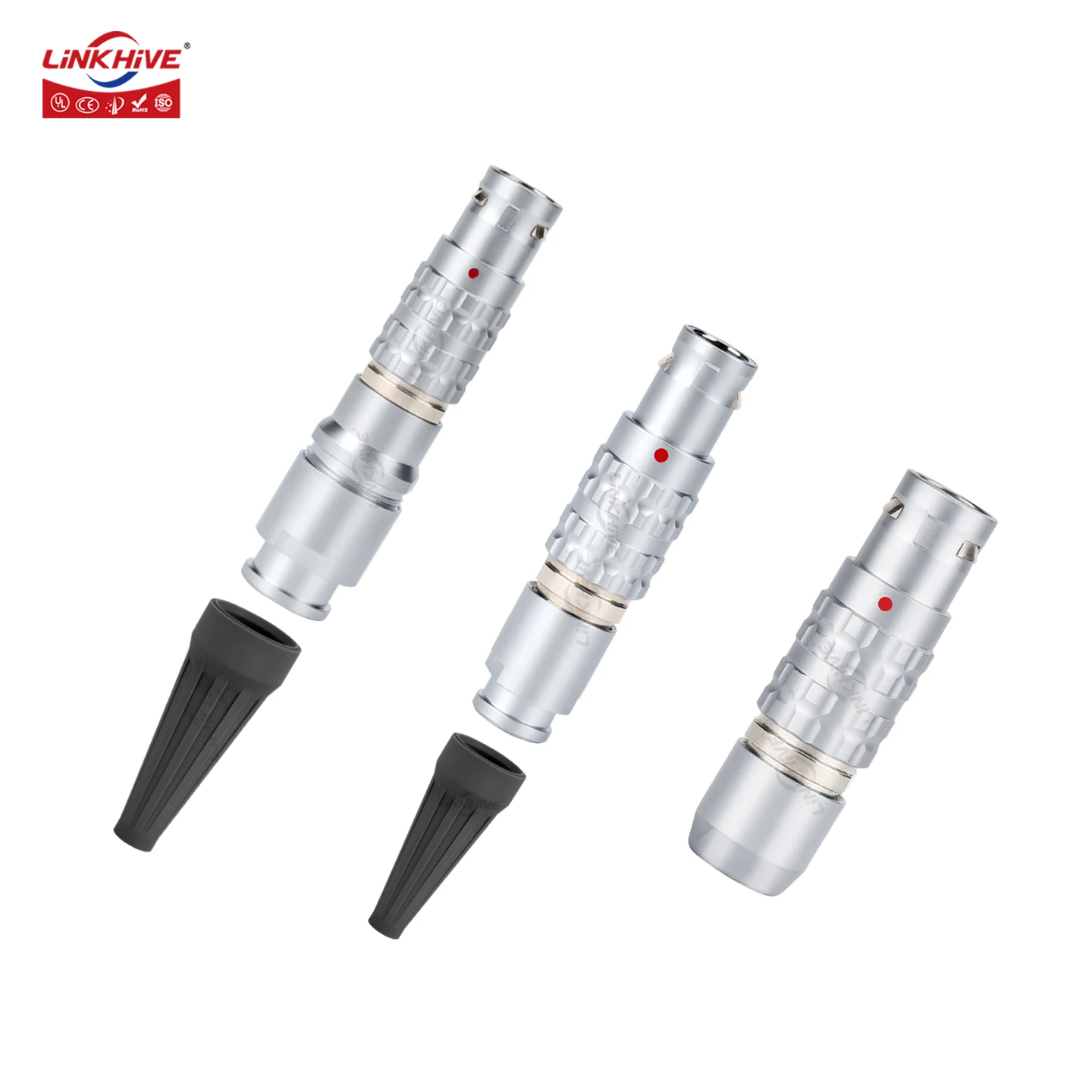 Compatible with LEMO FGG/EGG Plug/Socket 2B 3B 6+1 8+1 10+1 13+1 6+2 Pin Coaxial Push-pull Connector Medical Connection Solution