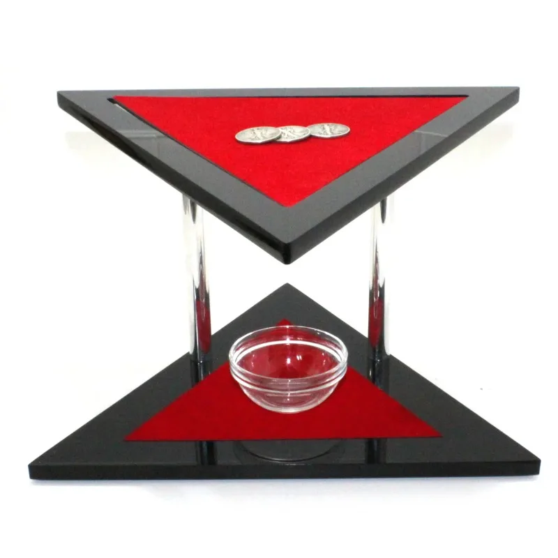 

Dean's Triangle by Dean Dill Coin Magic Tricks Gimmick Coins Through The Table Mentalism Illusion Magician Fun Props Penetration