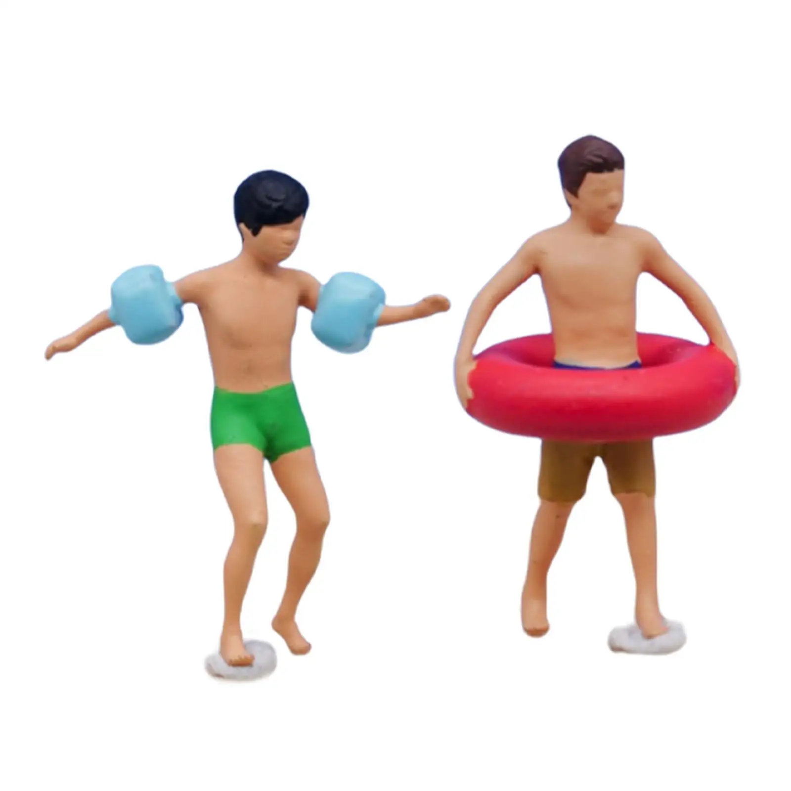 

1/64 Scale Diorama Figure Resin Figurines Hand Painted Miniature Scene for Desktop Ornament Layout Decoration Model Building