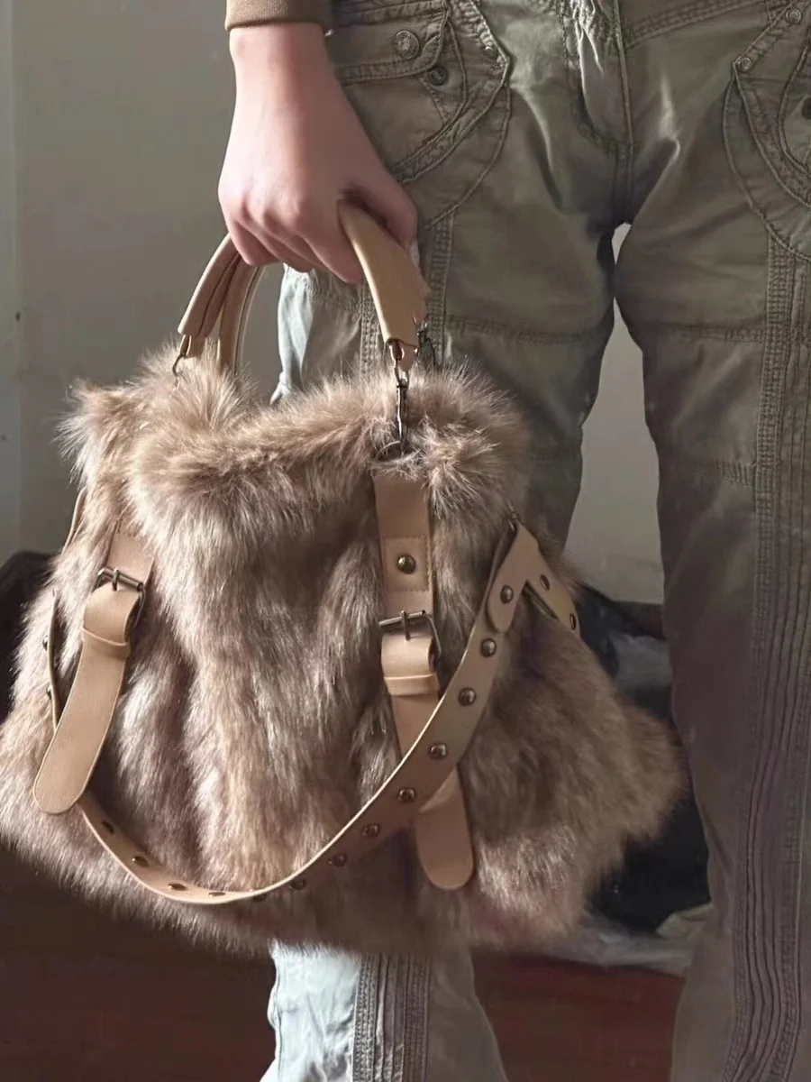 

Autumn Winter Large Capaci Faionable Korean Sle Handheld Tote Bag Commuter Match All oulder Crossbody Bag