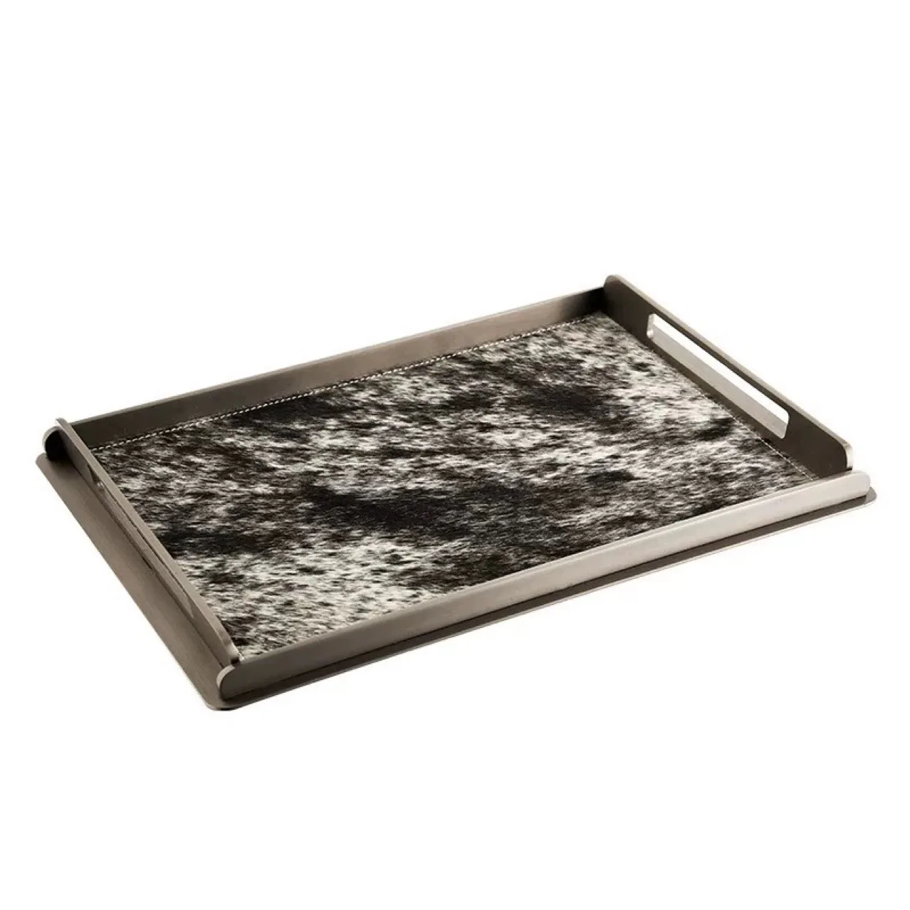 

Металлический прямоугольный креативный поднос для ароматерапии, украшение для хранения рабочего стола, гостиной, отеля, модель комнаты, украшение дома