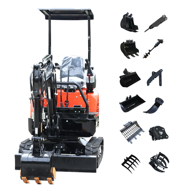 Mini Excavadora hidráulica, máquina de 1300kg, precio personalizado, fabricante, gran oferta