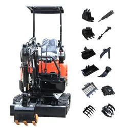 Hot Sell Mini Excavator Machine 1300kg Hydraulic Crawler Mini Excavator Manufacturer Customize Mini Small Excavator Prices