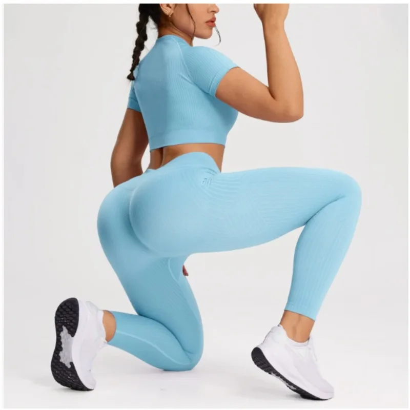 

2.0 Leggings Seamless Pants Women Soft Fitness Outfits Yoga tights Gym Running Bike Wear Seamless yoga suit set