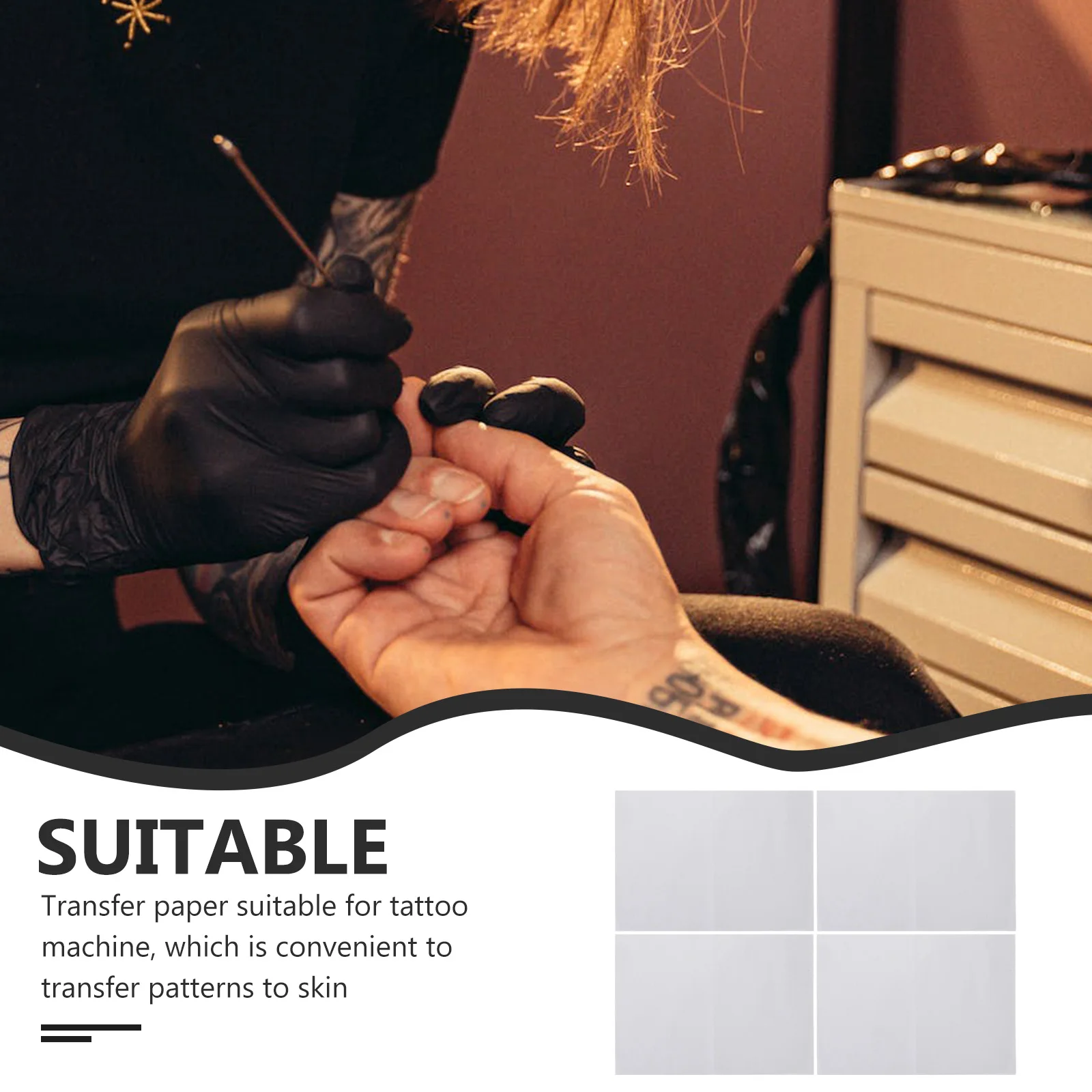 

25 Pcs Tattoo Tracing Paper Practice Accessories Transfer Drawing Material Stencil Pattern Body Art Supplies