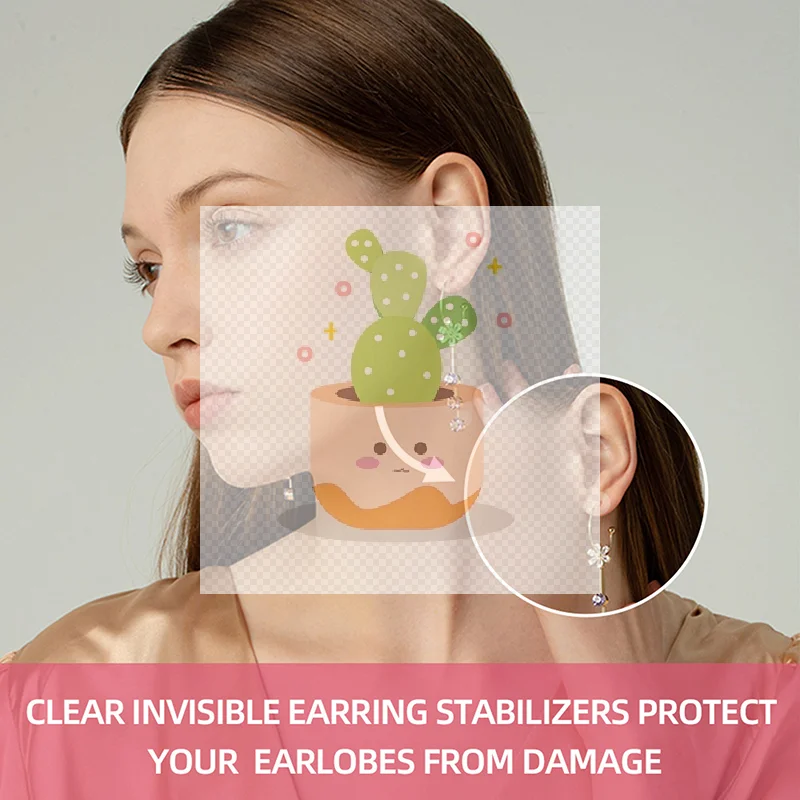 10-500 Patches Nude/Transparent Earlobe Support Stickers For Prevent Stretched Or Torn Protective Relieve Strain Daily Wear