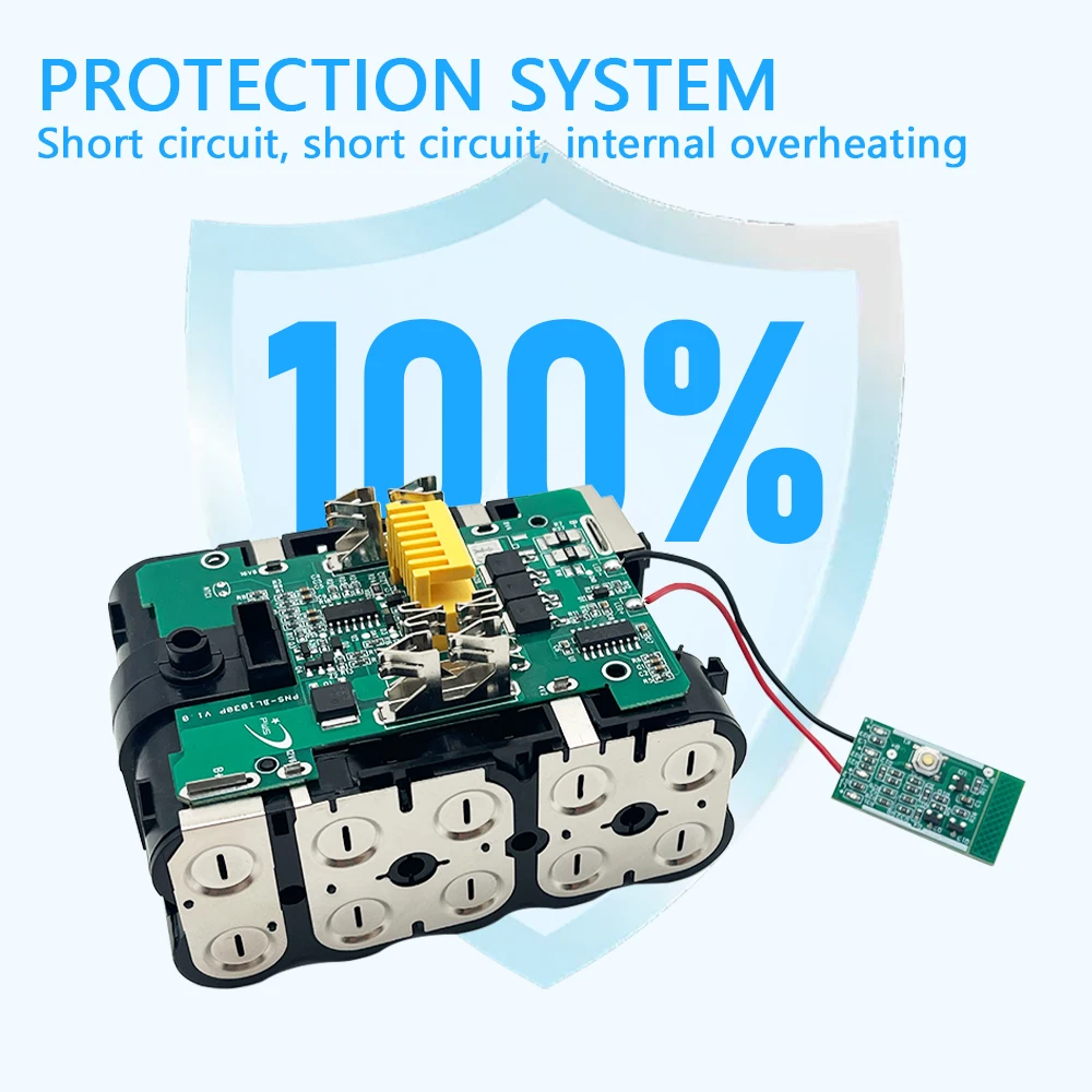 NEW for Makita 18V 6000mAh Rechargeable Power Tools Battery with LED Li-ion Replacement LXT BL1860B BL1860 BL1850+3A Charger