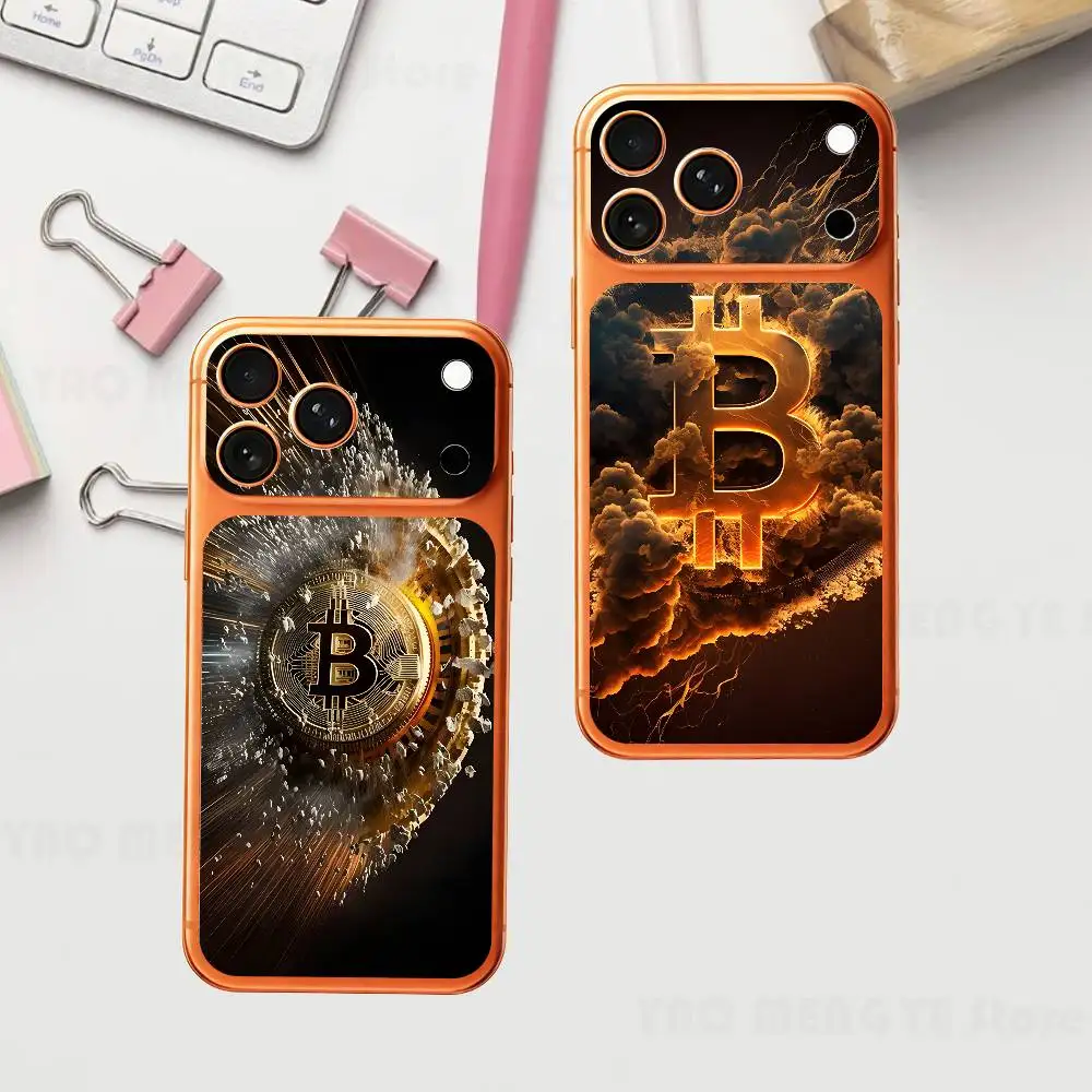 

Logo Bitcoin Plain Decal Skin For IPhone17 Pro ProMax Back Film Cover Wrap Anti-scratch Durable Sticker