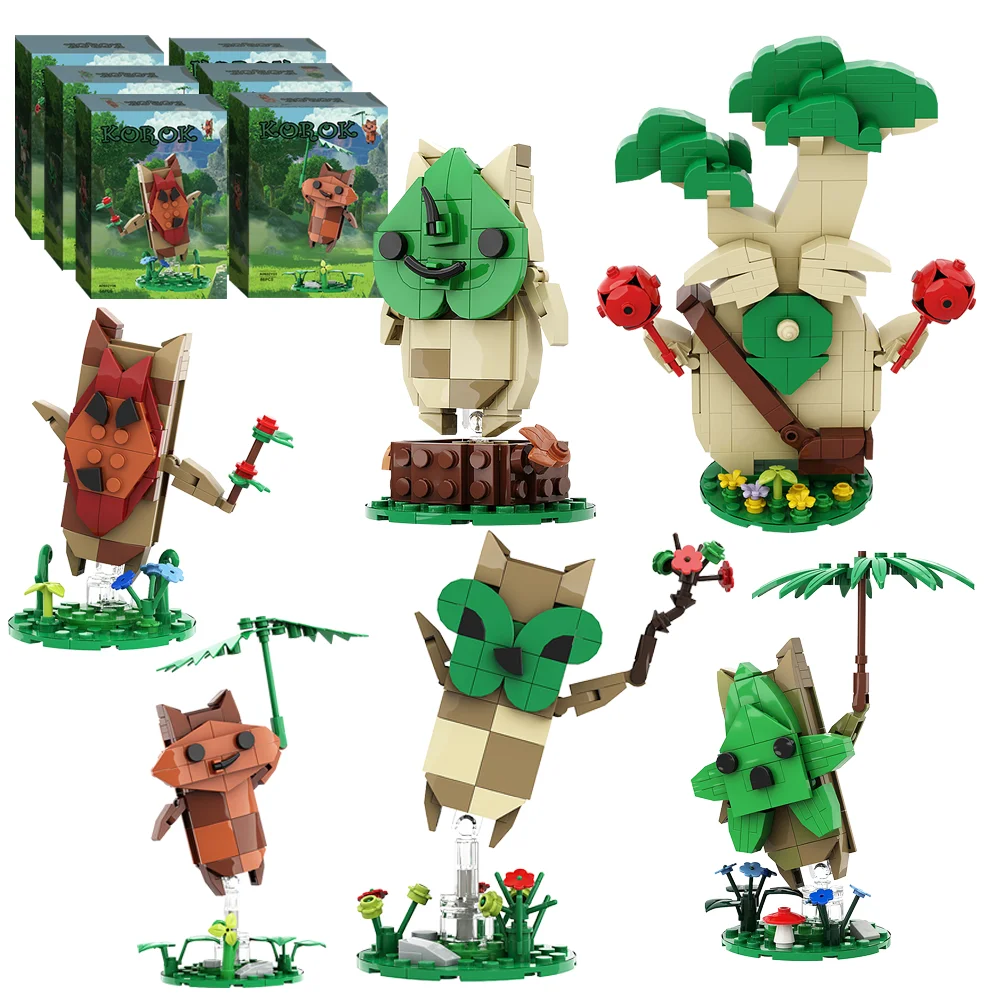 Korok Building Sets for Adults Kids, Yahaha Figure Game Player Collection Creative Building Blocks Model Decorations Toy Gifts